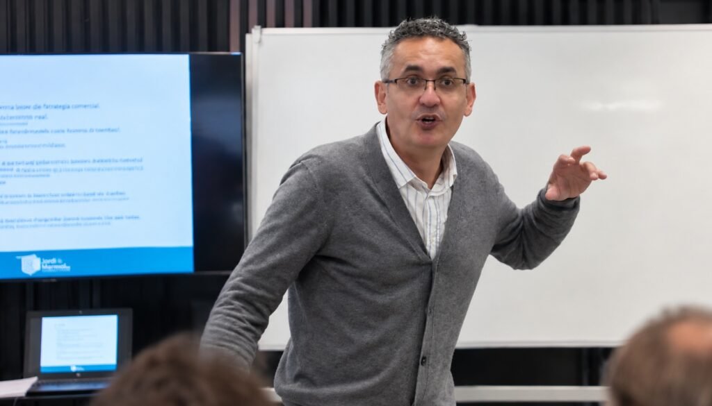 Reunión comercial productiva para dirigir un equipo de ventas